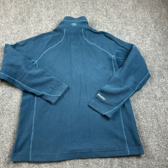 MOUNTAIN HARD WEAR Men’s 1/4 Zip Pullover Fleece Blue Polartec size: Medium - Picture 2 of 7